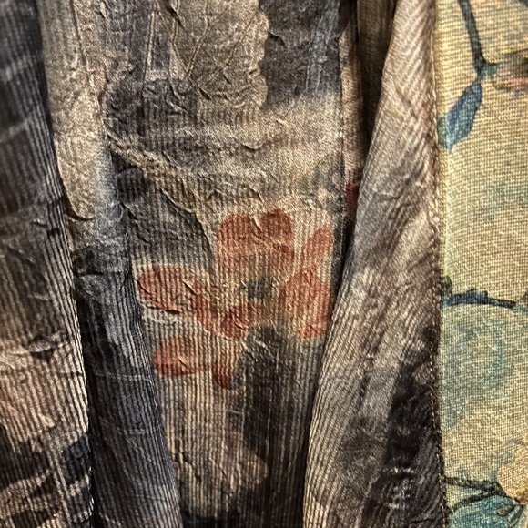 COLDWATER CREEK Foral Cascading Sweater Jacket - Picture 4 of 6